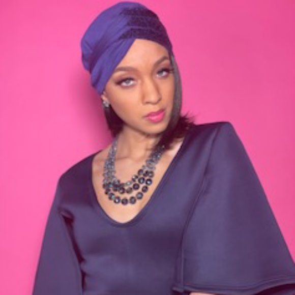 Navy Blue Turban - Picture 1 of 4